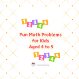 Fun Math Problems for Kids (Aged 4-5) 📚✨ Printable PDF! 🖨️